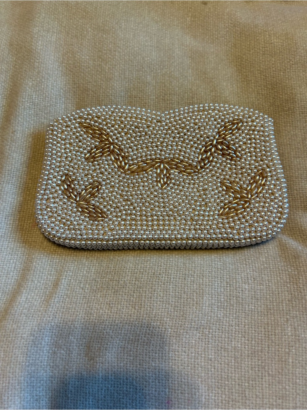 Small vintage beaded clutch